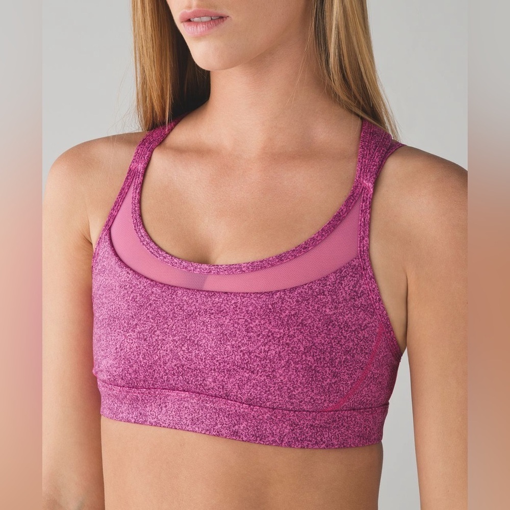 Lululemon | Get Down Bra in Rio Mist/Pink Paradise/Red Grape - Size 2